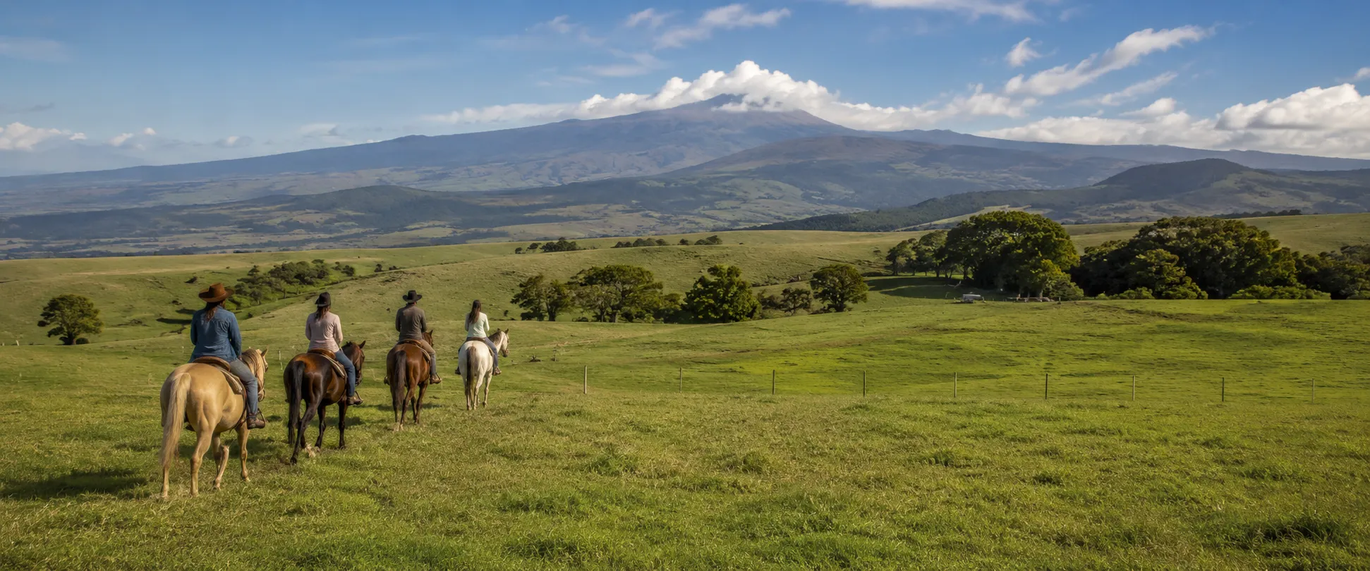 Big Island horseback riding through scenic ranch lands