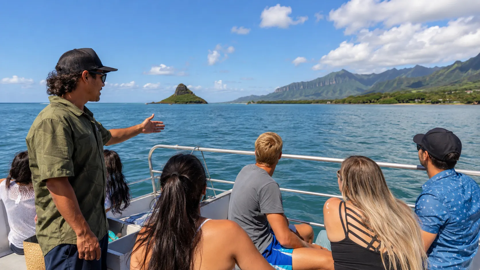Secret Island beach activities at Kualoa Ranch with ocean views